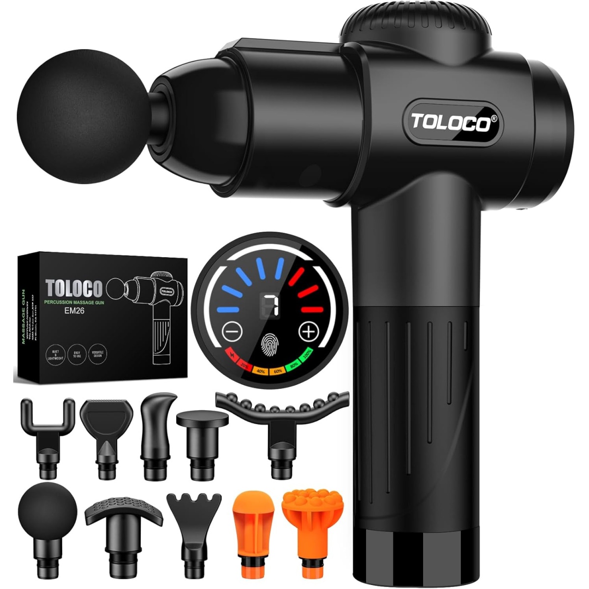 TOLOCO Percussion Massage Gun EM26 (B083L8RNJR)